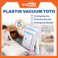 Plastik Vacuum Toto Plastic Comforter Blanket Vacuum Bag Vacuum Bag For Comforter Plastik Simpan Cad