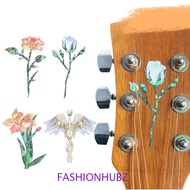 FASHIONHUBZ Guitar Head Sticker, Novelty PVC Guitar Panel Sticker, Folk Electric Guitar Inlay Person