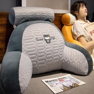 MUJI MUJI Ice Silk Bedside Cushion Soft Bag Lumbar Pillow Large Backrest Sofa Pillow Cushion Bed