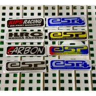 Kips racing esp embossed sticker, embossed sticker, emblem sticker