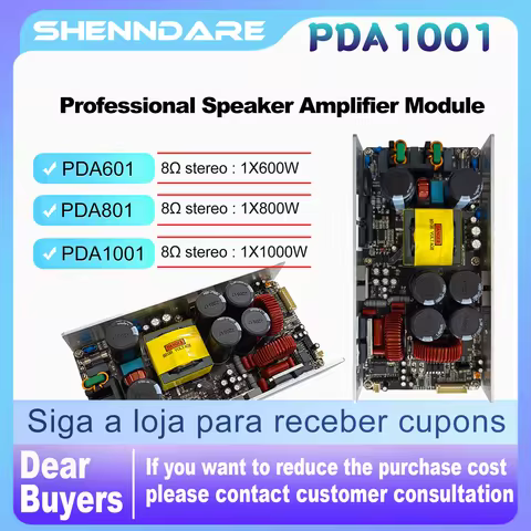 ShennDare PDA1001 1X1000W 8OHM Speaker Power Amplifier Module Audio DJ Subwoofer Board Professional 