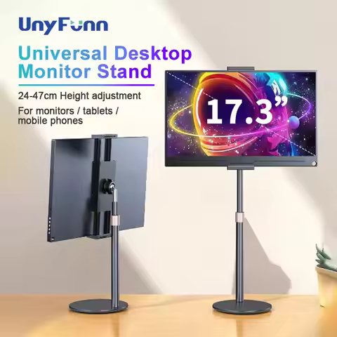 Cdisplay Portable Monitor Stand Adjustable Height Desktop Monitor Bracket for 4.7-17.3 inch Phone Ta
