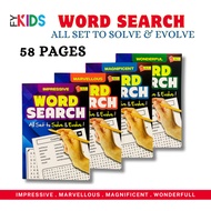 FYKIDS - NEW WORD SEARCH (NIPIS) - 4 Title - 58 Word Search -  Buku Cari Kata - English Book -