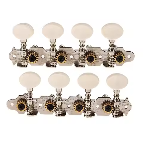 4-link 8-string Mandolin Milky White Small Round Head Tuning Pegs Classical Guitar Tuning Pegs