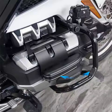 Motorcycle Flip Foot Pedals Adjustable Highway Pegs Driver Foot Peg for Honda Gold Wing GL1800 F6B 2