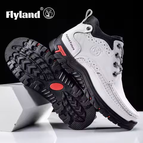 FLYLAND Men'S Fashion Vintage Classical Genuine Faux Leather Handmade Chukka Boots Daily Casual Work