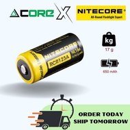 🔥100% ORIGINAL🔥 Nitecore NL166 650mAh Rechargable RCR123A 16340 Battery