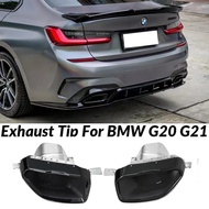 Stainless Steel Exhaust Muffler Tips For BMW G20 G21 330i 330e M340i M Sport 2019 2020 2021 Replacem