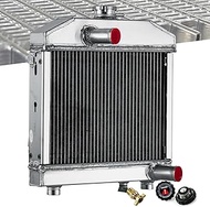 HKAUTOPART Radiator for Kubota B6100 B7100 B6100HST B7100HST-DT 15553-72060, 2 Row Full Performance 