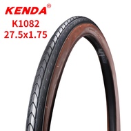 Kenda bicycle tire 27.5x1.75 mountain road bike tires 27.5er ultralight slick high speed tyres brown side wire bead