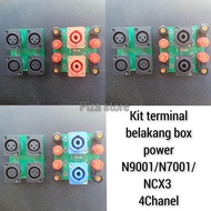 Kit terminal belakang box power amplifier N9001/N7001/NCX3 4Chanel dobel layer