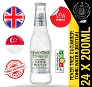 FEVER TREE Refreshingly Light Cucumber Tonic Water 200ML X 24 (GLASS) - FREE DELIVERY within 3 working days!