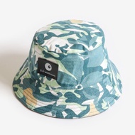 塗鴉綠雙面漁夫帽