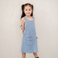 Lebear Daisy Denim Pinafore Dress