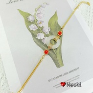 Wechi Shop-92 Five Emperor Money White Jade Bracelet