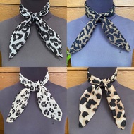LEOPARD SCARF SQUARE BANDANA WITH LEOPARD MOTIF UNISEX MULTIFUNCTIONAL NECK SCARF SCRAFT SKENA Simpu