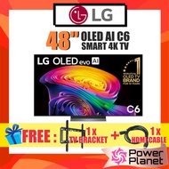 [FREE TV BRACKET & HDMI CABLE optional ] LG 48" TV OLED evo C6 OLED48C6PSA Ai 4K UHD Smart OLED TV