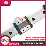 MGN12 400MM 40CM LINEAR RAIL GUIDE INCLUDE MGN12H BEARING BLOCK