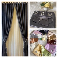 GLOSSY BLACKOUT CURTAINS 6 WAVES PREMIUM THICK