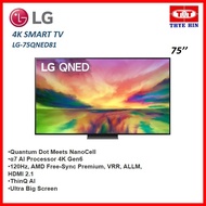 LG QNED TV QNED81 75 inch 4K Smart TV Quantum Dot NanoCell 75QNED81SRA