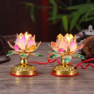 Lotus Lamp Front Gift Lamp Classic Yipin Colorful Lotus Lamp Lantern Hall Red Lotus Lamp