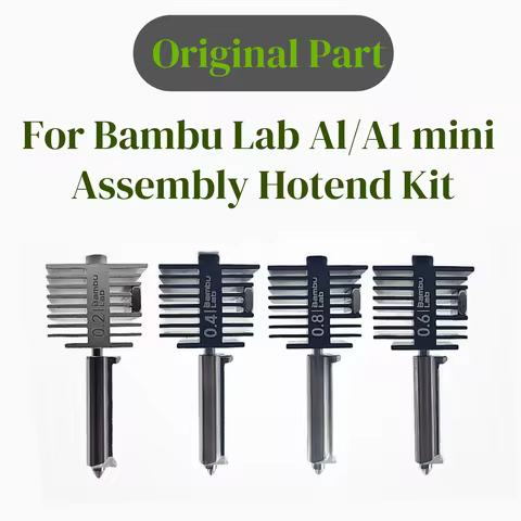 For Bambu lab A1 mini Hotend Kit Hardened Steel Nozzle 0.2/0.4/0.6/0.8mm nozzle For Bambu lab 3D pri