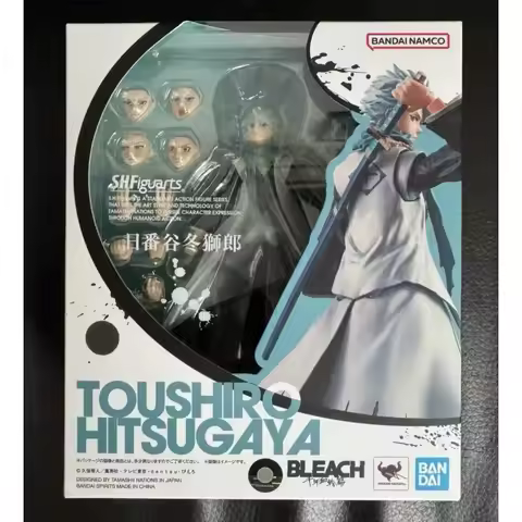 100% Original Bandai SH Figuarts SHF Toshiro Hitsugaya BLEACH Anime Action Figures Toys Model Figura