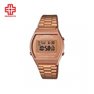 Casio Vintage B640WC-5A Rose Gold Stainless Steel Band Men Watch / Women Watch