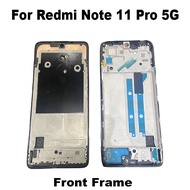 6.67" For Xiaomi Redmi Note 11 Pro 5G LCD Frame Front Housing Middle Frame Bezel Plate Repair Parts Global Version