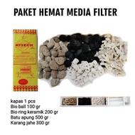 Aquarium Chamber media filter media and aquascape packages