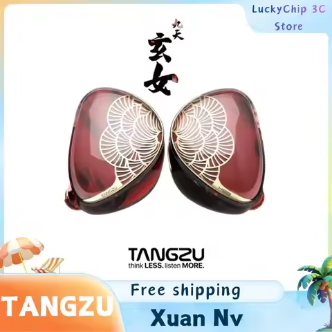TANGZU Xuan Nv Hifi Dual DD In-ear Monitors Earphones Wired 0.78mm 2Pin Swappable Cable Studio IEM E