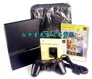 缺貨【極新品九成新 PS2主機】☆ 79007型黑色薄型主機＋主機包＋8MB記憶卡＋戰國無雙 ☆【已改】台中星光電玩