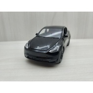 Box Boxed~1: 32~TESLA TESLA MODEL Y Black Alloy Car Sound Light Toy