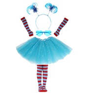[Ready Stock] 180s Prom 80 Year Hoop Glasses Skirt Set Halloween Japanese Dress Up Ready Stock Multi