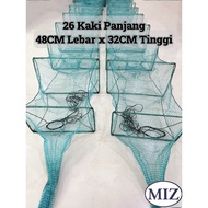 26 Kaki Panjang x 48CM Lebar x 32CM Tinggi Bubu Naga Panjang Bubu Naga Besar Bubu Naga Ikan Bubu Nag