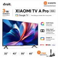 Xiaomi TV A Pro 2026 Google TV | QLED Smart TV 32” 43” 55” 65” | 3 Years Warranty