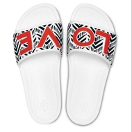 Women's Drew Barrymore Crocs Sloane Chevron Slide White 💯 AUTHENTIC