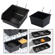 Efficient Garage Workshop Storage Solution Pegboard Basket with Hook and Labels