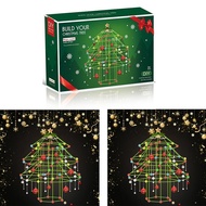 Hot Christmas Diy Tree With Tent Insert And Beads Fort Building Children Assembled Games Puzzle Toy