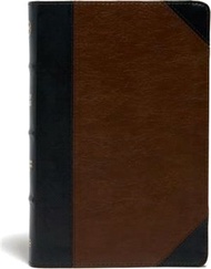Holy Bible ― Csb Ultrathin Reference Bible, Black/Brown Leathertouch