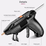 3.6V Lithium-ion Hot Melt Glue Guns with 7mm Sticks Wireless Graft Repair Heat Guns Pneumatic Home D