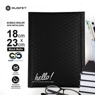 BUBBLE ENVELOPE - BUBBLE MAILER - BUBBLE PACKING HELLO BLACK MATTE 18 x 23