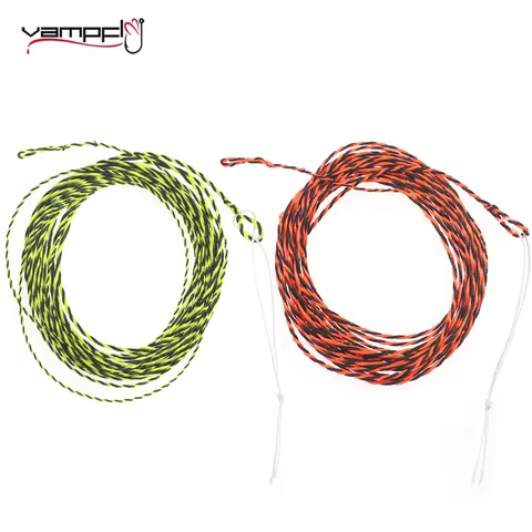 Vampfly 12FT/13FT 20LB Tenkara Fly Fishing Line Furled Leader Fly Line Double Color Braided Fishig L