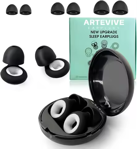 Portable Sleep Earplugs Noise Canceling Round Earplugs Reusable For Swimming Sleep Concert Library A