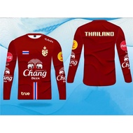 Thai Chang Beer Sponsored Performance Long Sleeve Shirt Collection | Wine Red / Royal Blue / Night B
