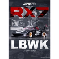 INNO IN64-LBWK-RX7-01 Mazda FD3S Rx7 Black LBWK LB Super Silhouette