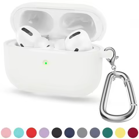 Silicone Case For Apple Airpods Pro 1 Case Earphone Accessories Wireless Bluetooth Headset With Keyc