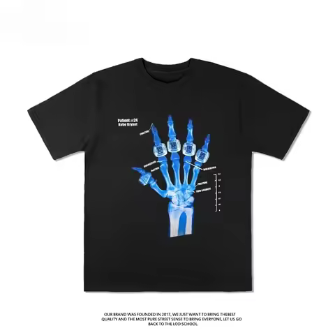 Lakers Kobe Bryant Five Crowns Finger Injury Commemorative T-shirt Short Sleeved Jersey Sports Men's