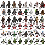 WM2033-2649 Star Wars Figures Darth Vader Ahsoka Wolfpack Clone Commanders Troopers Building Blocks