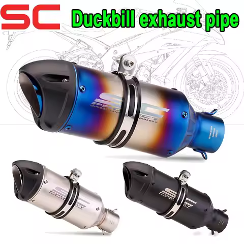 Universal 51mm Motorcycle Exhaust Pipe R25 R3 Kawasaki ninja 250 300 400 CB190ss Modification Exhaus